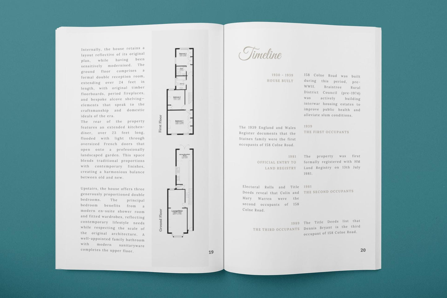 Personalised House History Book – Custom Family Home Story (PDF)