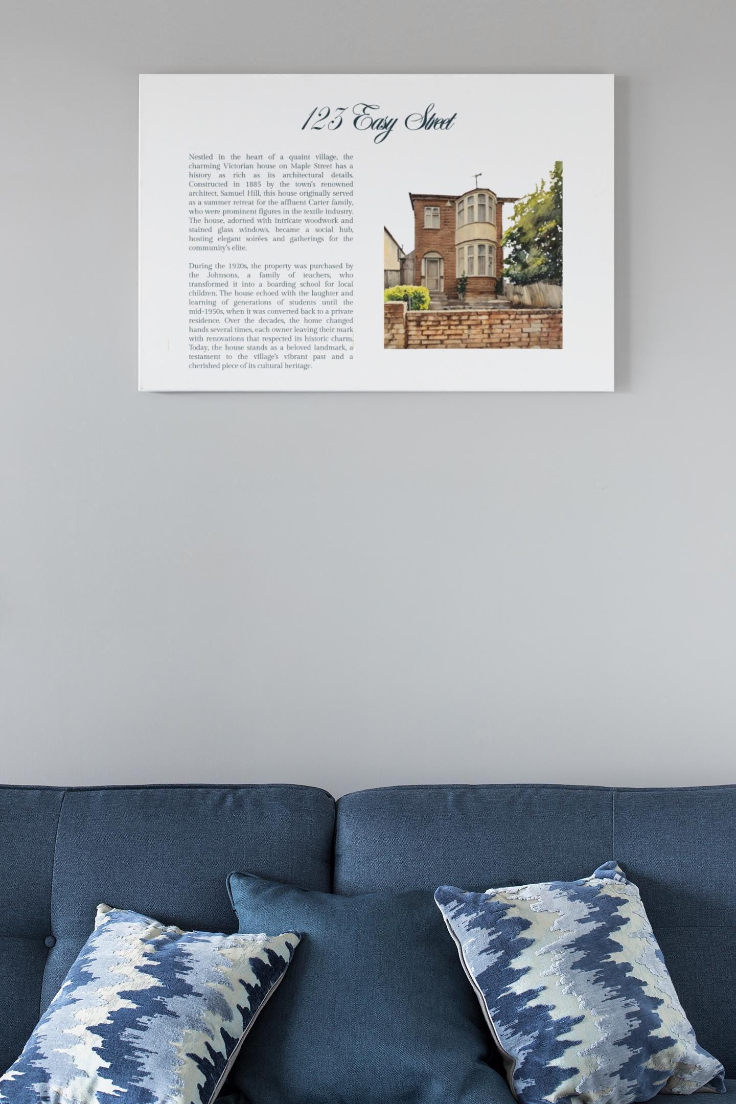 House History Wall Art — Personalised Poster | Local History & Genealogy Gift